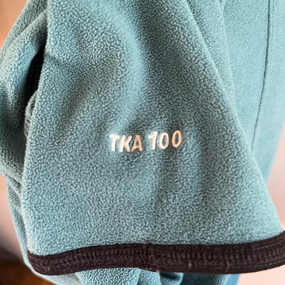 The North Face Jacket Womens Med Blue Fleece Full Zip Hiking Outdoors TKA 100 - Picture 4 of 8